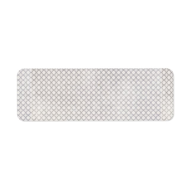 Beige Islamic geometric pattern Return Address Label (Front)