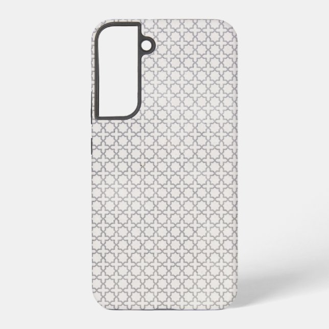 Beige Islamic geometric pattern Samsung Galaxy S22+ Case (Back)