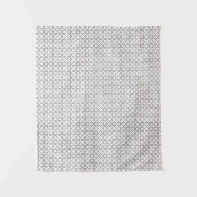 Beige Islamic geometric pattern Tapestry (Front)