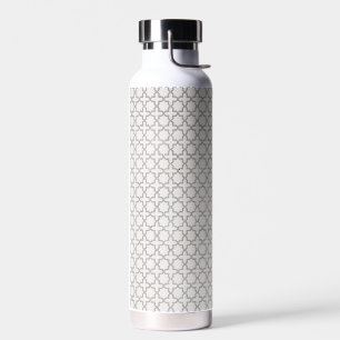 Beige Islamic geometric pattern Water Bottle