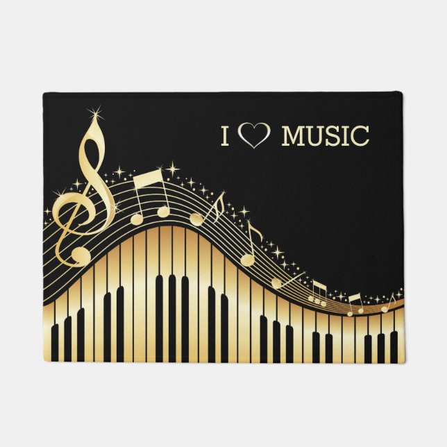 Beige Keyboard  Doormat (Front)