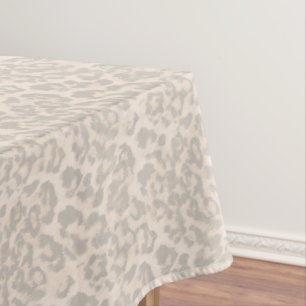 Beige leopard print . tablecloth