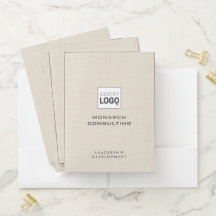 Beige Linen Creme Texture Simple Custom Logo