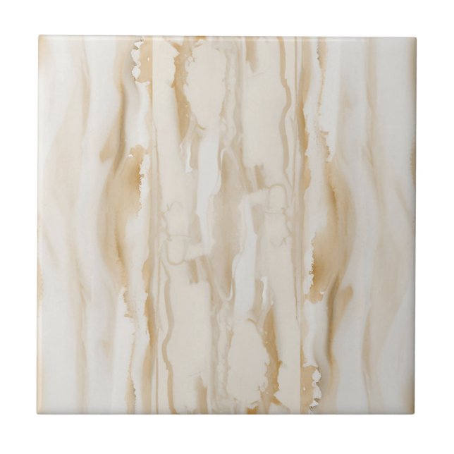 Beige Marble 3 Stones Ceramic Tile (Front)