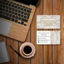 Beige marble Business Card
