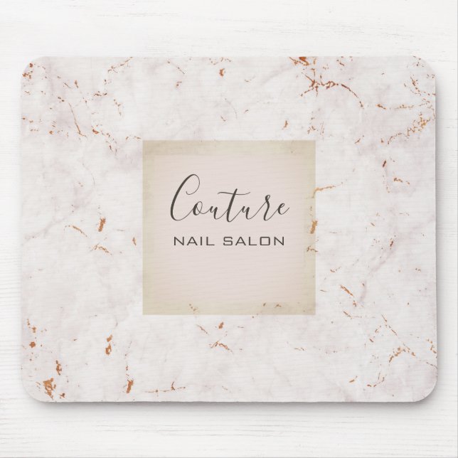 Beige Marble Classic Mouse Pad (Front)