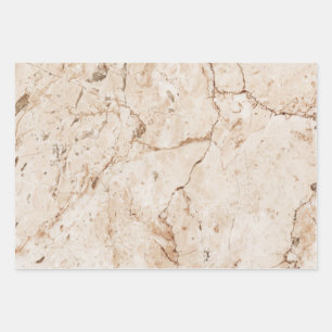 Beige Marble Wrapping Paper Sheet