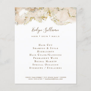 Beige Marbling Design Flyer