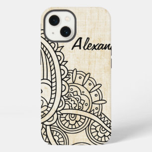 Beige Mehndi Motif iPad Mini Case