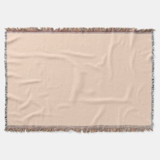 Beige Minimalist Throw Blanket