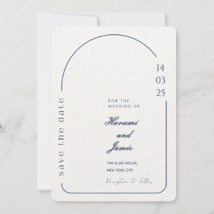 Beige Minimalist Wedding Invitation – Arch Design