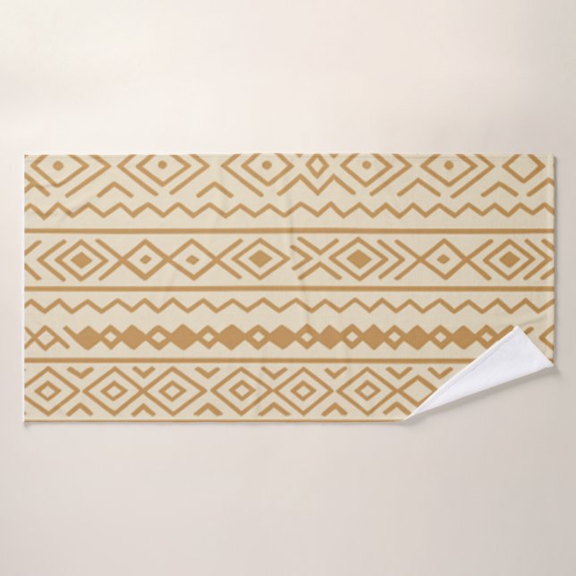 Beige Modern Bohemian Towel (Bath Towel)