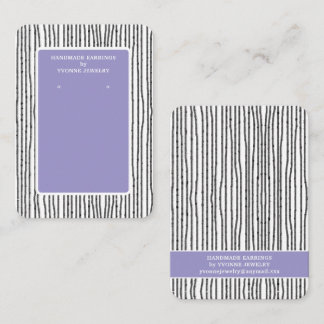 Beige Modern Earring Display  Business Card