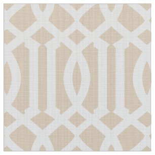 Beige Moroccan Pattern   Fabric