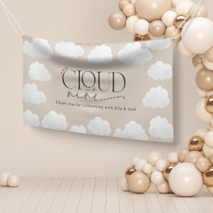 Beige natural cloud nine shower modern stylish banner