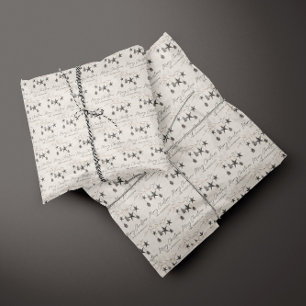 Beige natural modern elegant Christmas Tissue Paper