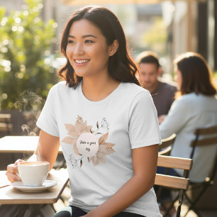 Beige Nature Leaves HAVE A GOOD DAY Tri-Blend Shirt