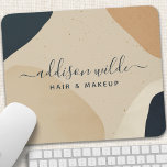 Beige Navy Blue Modern Abstract Shapes Neutral Mouse Pad<br><div class="desc">Beige Navy Blue Modern Abstract Shapes Neutral Mouse Pad. Perfect for makeup artists,  hair stylists,  cosmetologists,  and more!</div>