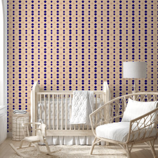 Beige & Navy Minimal Geometric  – Modern accent Wallpaper