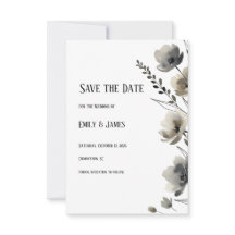 Beige Neutral Floral Wedding