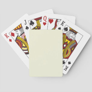 Beige (Off White) F5F5DC - Option to Add Name Playing Cards