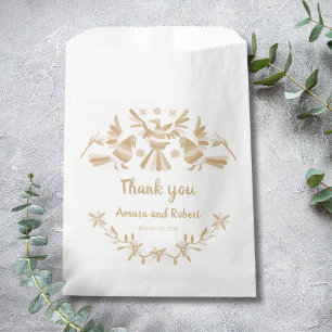 BEIGE OTOMI MEXICAN FAVOUR BAG