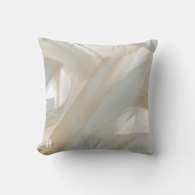 Beige/Pillow Abstract Interior Trend Sandy Tornado Cushion (Front)
