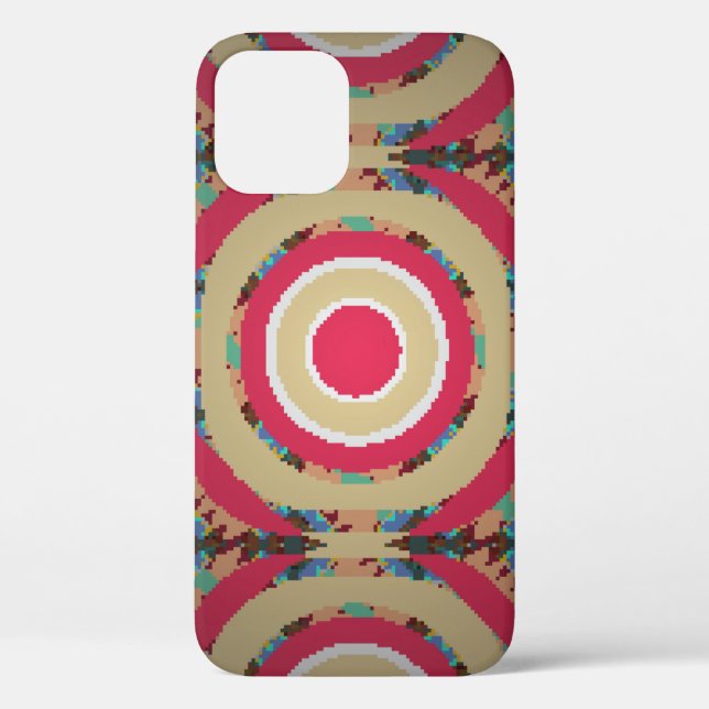 Beige, pink and blue texture. Abstract ornament. H Case-Mate iPhone Case (Back)