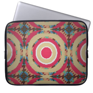 Beige, pink and blue texture. Abstract ornament. H Laptop Sleeve