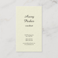 Beige Plain Modern Minimalist Professional