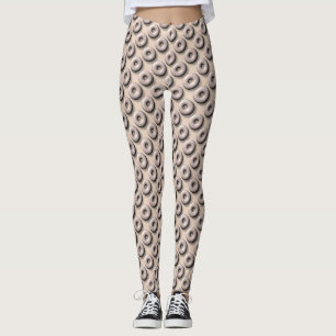 Beige Rings Leggings