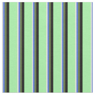 Beige, Royal Blue, Dark Olive Green, Black & Green Fabric