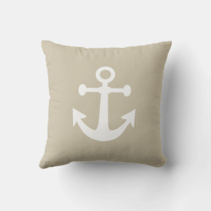 Beige Sand Anchor Cushion