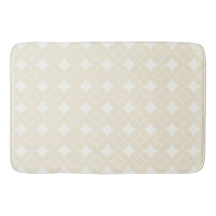 Beige shippo pattern bath mat