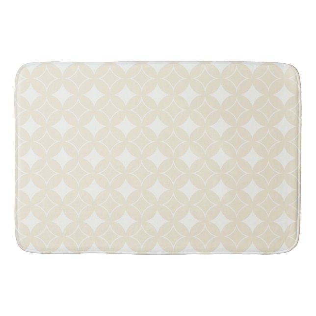 Beige shippo pattern bath mat (Front)