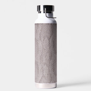 Beige Snakeskin Pattern Water Bottle