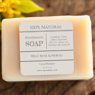 Beige | Soap Ingredient Product Labels