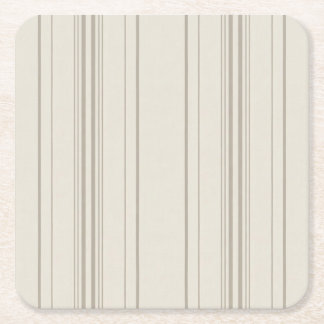Beige Soft Stripe Coasters