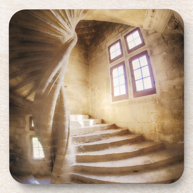 Beige spirl staircase, France Coaster (Front)