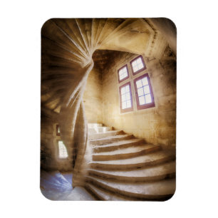 Beige spirl staircase, France Magnet