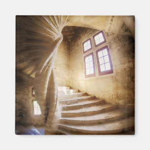 Beige spirl staircase, France Magnet