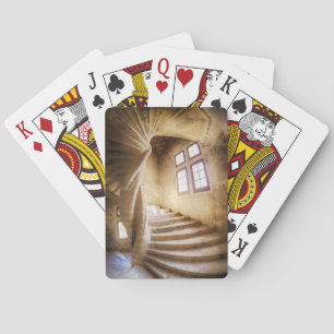 Beige spirl staircase, France Playing Cards
