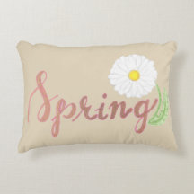 Beige Spring Pillow