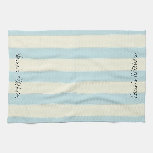 Beige Stripe Kitchen Hand Towel (Horizontal)