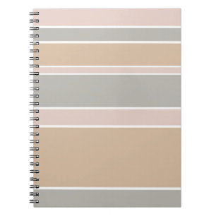 Beige stripes notebook