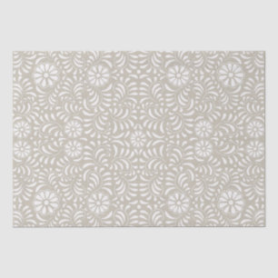 Beige Talavera Tile Spanish Style Fiesta Tissue Paper