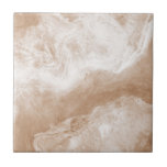 Beige Tan Brown White Marble Print Ceramic Tile<br><div class="desc">Stylish modern original design beige tan brown white marble print ceramic tile. Please note that this is a marble colour print and is not an actual marble.</div>