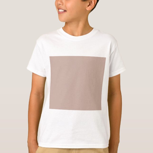 Beige Tan Sandstone Colour Only T-Shirt (Front)