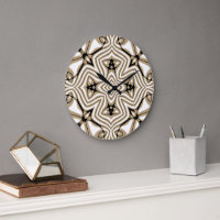 Beige Taupe Brown Black White Bohemian Art