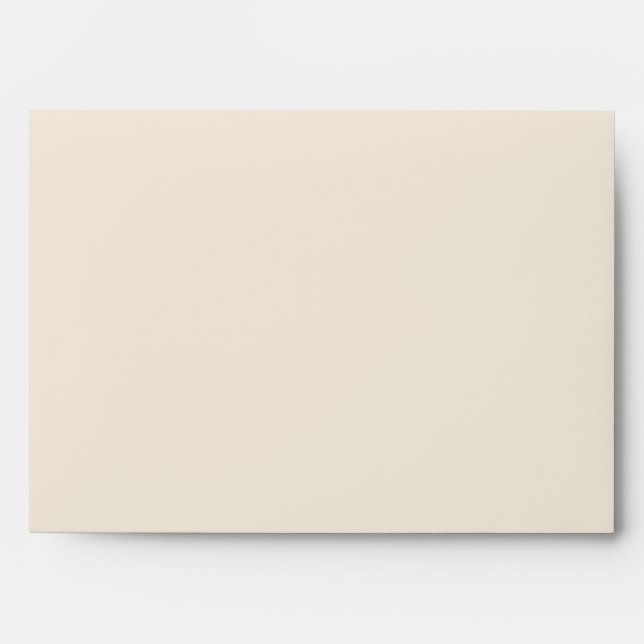 Beige Teal Blue Linen Envelopes (Front)